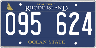 RI license plate 095624