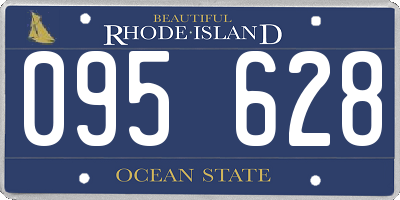 RI license plate 095628