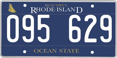 RI license plate 095629