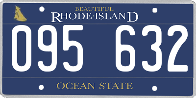 RI license plate 095632