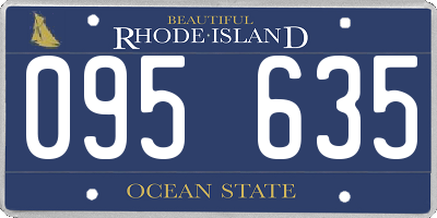RI license plate 095635