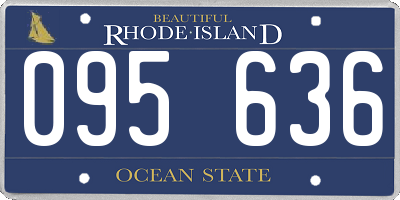 RI license plate 095636