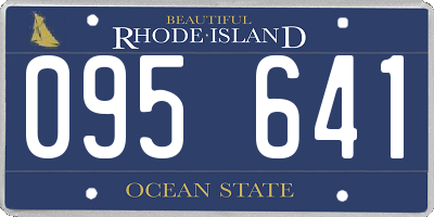 RI license plate 095641