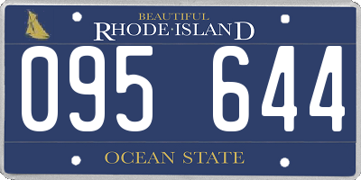 RI license plate 095644