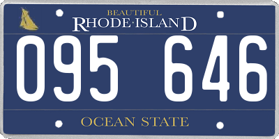 RI license plate 095646