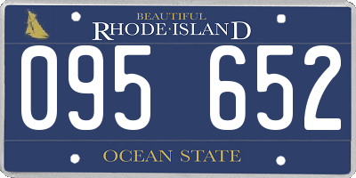 RI license plate 095652