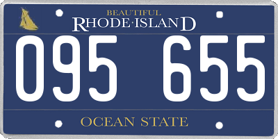 RI license plate 095655