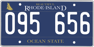 RI license plate 095656