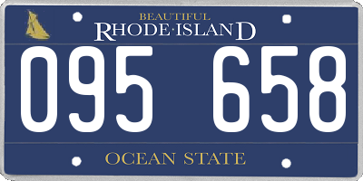 RI license plate 095658