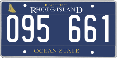 RI license plate 095661