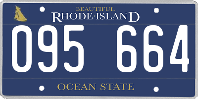 RI license plate 095664