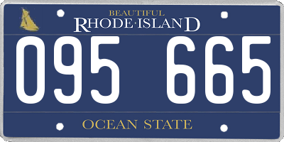RI license plate 095665