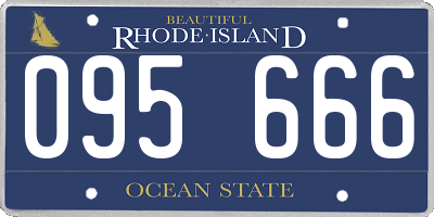 RI license plate 095666