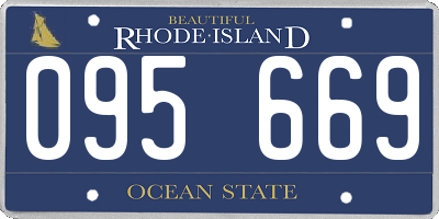 RI license plate 095669