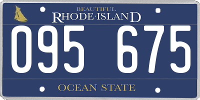 RI license plate 095675