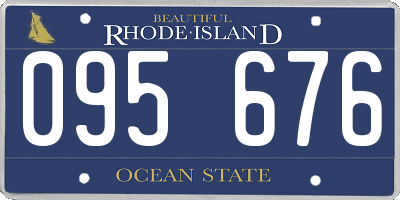 RI license plate 095676
