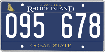 RI license plate 095678