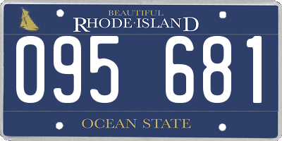 RI license plate 095681