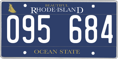 RI license plate 095684