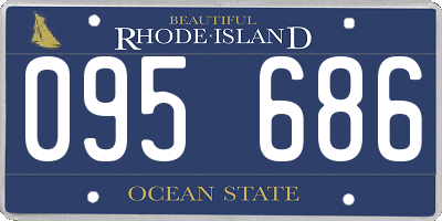 RI license plate 095686