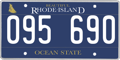RI license plate 095690