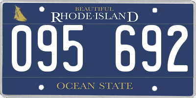 RI license plate 095692