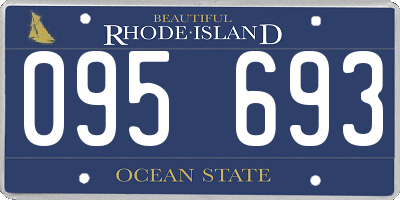 RI license plate 095693