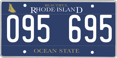 RI license plate 095695