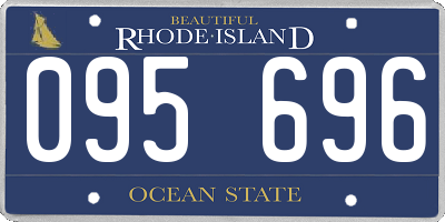RI license plate 095696