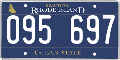 RI license plate 095697