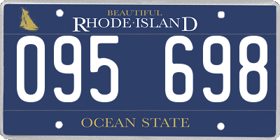 RI license plate 095698