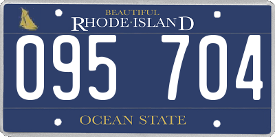 RI license plate 095704
