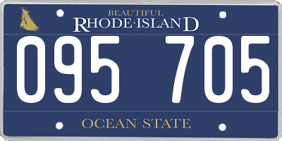 RI license plate 095705