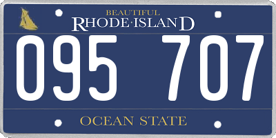 RI license plate 095707