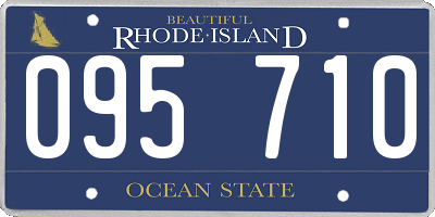 RI license plate 095710