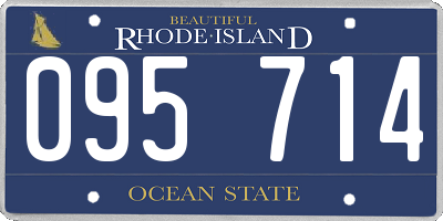 RI license plate 095714