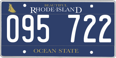 RI license plate 095722