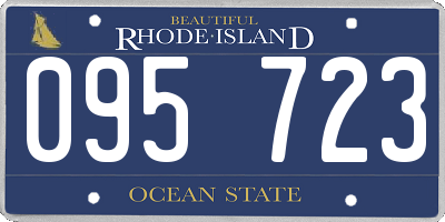 RI license plate 095723