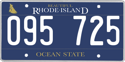 RI license plate 095725