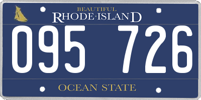 RI license plate 095726