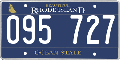 RI license plate 095727