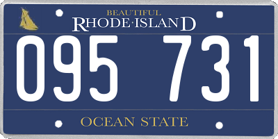RI license plate 095731