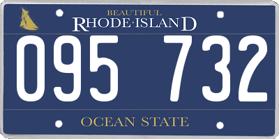 RI license plate 095732