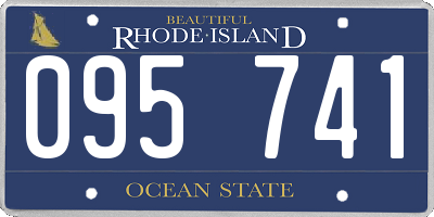 RI license plate 095741