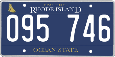 RI license plate 095746