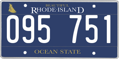 RI license plate 095751