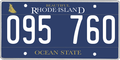 RI license plate 095760