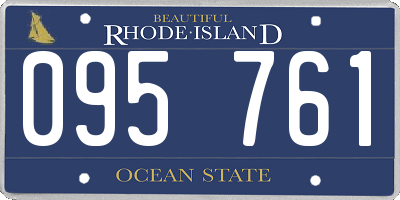 RI license plate 095761