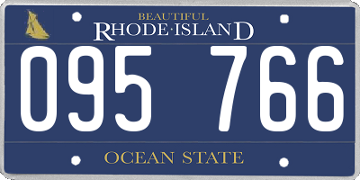 RI license plate 095766