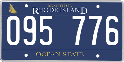 RI license plate 095776